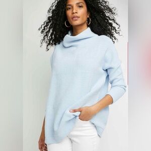 Free People Ottoman Slouchy Tunic Size Small in Astral Blue